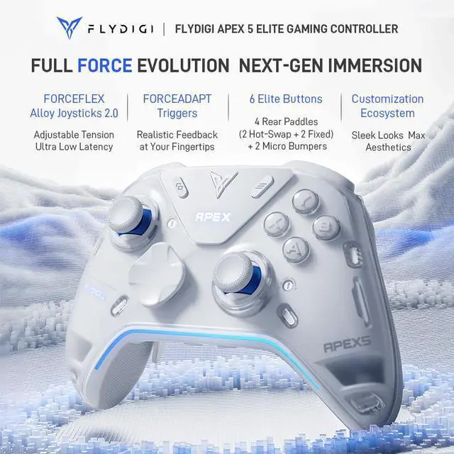 Main image of Flydigi APEX 5 Wireless Game Controller Gamepad for Switch 2 XBOX PC Steam