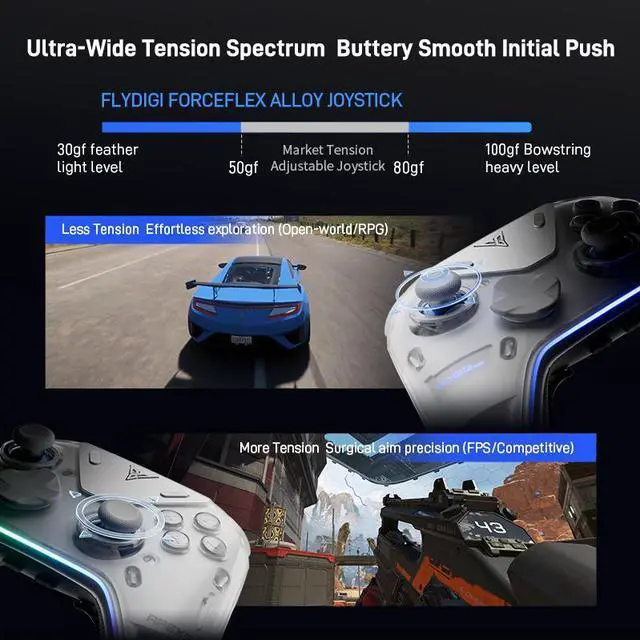 Alt view image 6 of 7 - Flydigi APEX 5 Wireless Game Controller Gamepad for Switch 2 XBOX PC Steam