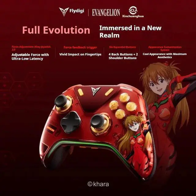 Alt view image 2 of 5 - Flydigi APEX 5 EVA Limited Edition Gampad Game Controller