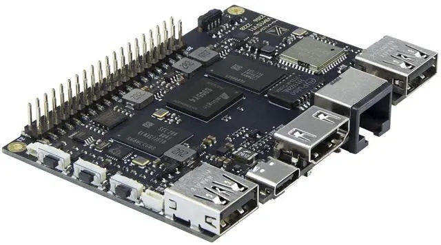 Alt view image 3 of 7 - Khadas VIM1S Single Board Computer Amlogic S905Y4 2GB 16GB Support 2.4G/5G WiFi Bluetooth 5.0, Multi-Video Decoder, Streaming Media Player HD/4K/HDR, UHS-I TF Card Extension, Multi-OS TV Box