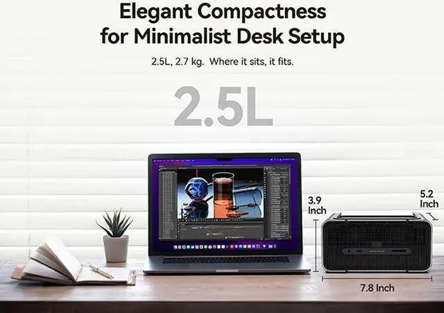 Alt view image 4 of 6 - Khadas Mind Graphics Card RTX 4060 Ti Desktop GPU, 16GB GDDR6, External GPU Docking Station with Speakers for Laptop/Mini PC, PCIe 4.0 128GT/s, HDMI 2.1ax2, USB4x1, support 8K Display via Thunderbolt4