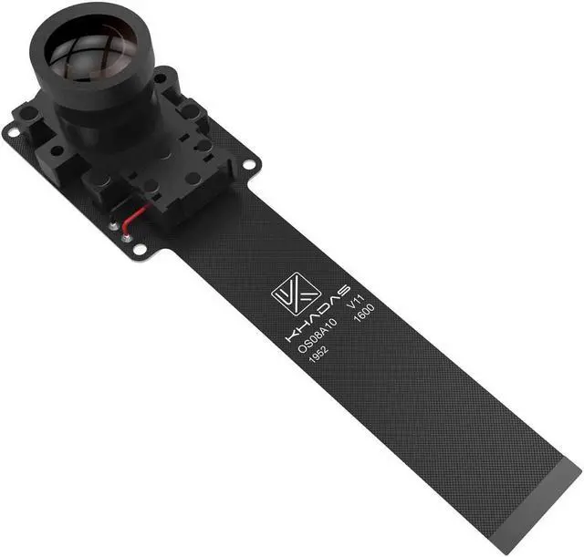 Alt view image 4 of 5 - Khadas MIPI-CSI interface with flexible FPC cable, M12 interchangeable lens, 4 channels, 160 degrees Perspective Applications for robot vision. OS08A10 8 megapixel HDR camera.