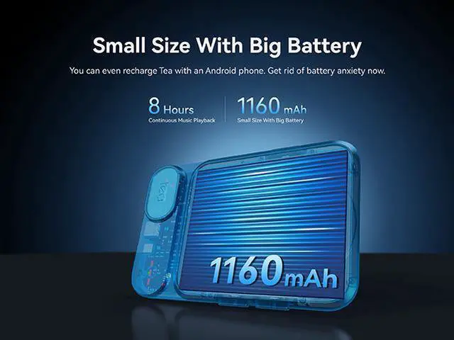Alt view image 3 of 7 - Khadas Tea Portable Headphone Bluetooth Amplifier,HiFi Hi-Res DAC USB Bluetooth 5.0, LDAC/aptX HD, PCM, DSD, MQA 32bit/384KHz ESS ES9281ACPro Qualcomm QCC5125