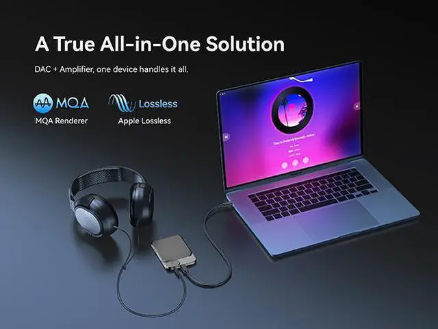 Alt view image 5 of 7 - KHADAS Tea Portable Headphone Amplifier,DAC Magnetic Amplifier Bluetooth 5.0 HiFi Hi-Res USB DAC 32bit/384KHz, 1160mAh Battery ESS ES9281AC Pro Qualcomm QCC5125 LDAC/aptX HD, PCM, DSD, MQA(Grey)