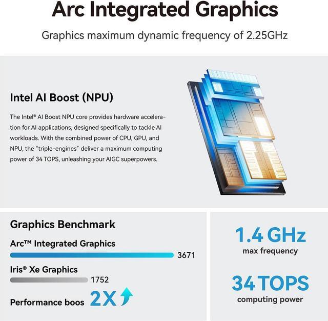 Alt view image 4 of 7 - Khadas Mind 2 AI Mini PC Intel Ultra 7 155H Micro Desktop Computer with 5.55Wh Standby Battery, ThunderBolt4, USB4, 32GB LPDDR5, 1TB PCIe 4.0 SSD, WiFi 6E, BT5.3, Portable Computer for Business Home