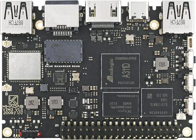 Main image of Khadas VIM3 4+32GB Amlogic A311D Single Board Computer with 5.0 Tops NPU Mini PC Desktop Run Khadas OOWOW/Android/LibreELEC/Ubuntu