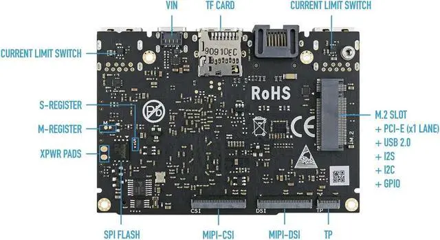 Alt view image 3 of 7 - Khadas VIM3 4+32GB Amlogic A311D Single Board Computer with 5.0 Tops NPU Mini PC Desktop Run Khadas OOWOW/Android/LibreELEC/Ubuntu