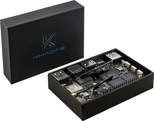 Alt view image 7 of 7 - Khadas VIM3 4+32GB Amlogic A311D Single Board Computer with 5.0 Tops NPU Mini PC Desktop Run Khadas OOWOW/Android/LibreELEC/Ubuntu