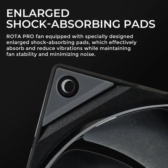 Alt view image 5 of 8 - TRYX ROTA PRO 140 140mm Case Fan 4-Pin PWM LCP Material FDB Case Fan 1650RPM with 100.3CFM Airflow High-Performance Quiet PC Case Fan