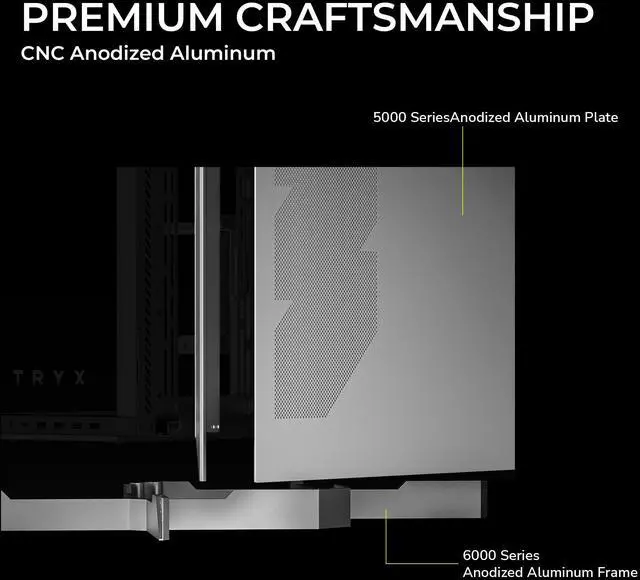 Alt view image 3 of 7 - TRYX LUCA L70 ATX Case White