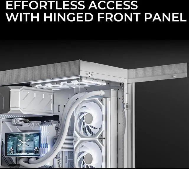 Alt view image 4 of 7 - TRYX LUCA L70 ATX Case White