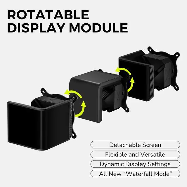 Alt view image 4 of 7 - TRYX Panorama SE 360 ARGB 360mm AIO Rotatable 6.67'' AMOLED Curved Screen 3D Anamorphic Effect Customizable AIO Cooler 360mm Asetek Adela 280w TDP ARGB Fan Intel LGA 1851/1700/1200/115X AMD AM5/AM4