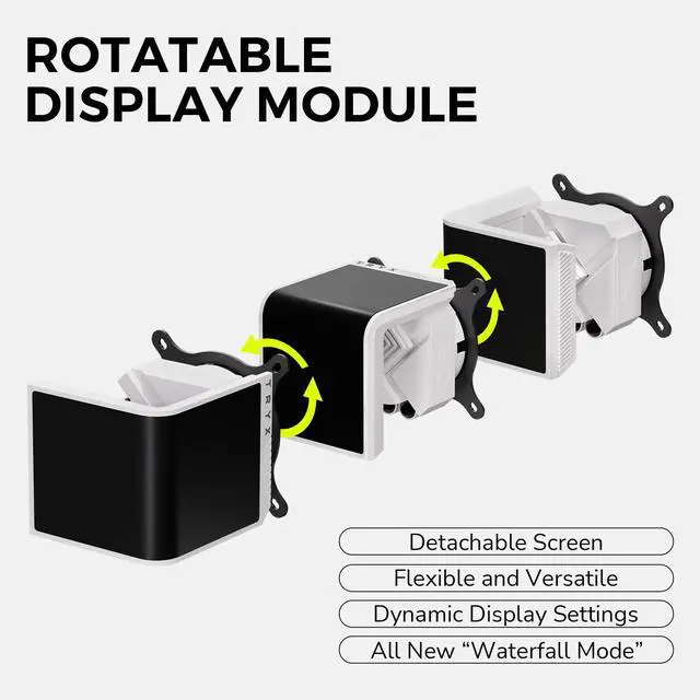 Alt view image 4 of 7 - TRYX Panorama SE 360 ARGB White 360mm AIO Rotatable 6.67'' AMOLED Curved Screen 3D Anamorphic Effect Customizable AIO Cooler 360mm White Asetek Adela 280w TDP Intel LGA 1851/1700/1200/115X AMD AM5/AM4