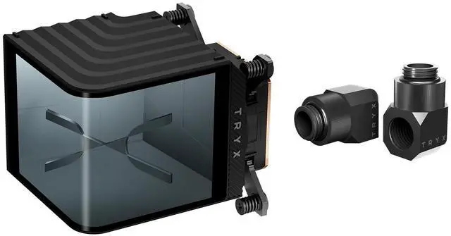 Main image of TRYX Panorama CPU Water Block 6.67'' AMOLED Curved Screen 3D Anamorphic Effect Display 2K@60Hz Customizable Content with VRM Fan and 90° Rotary Adapter for Intel LGA 1700/1851/1200 AMD AM5/AM4