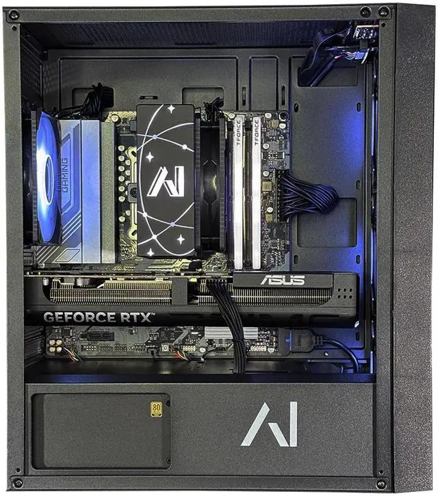 Alt view image 2 of 4 - Andromeda Insights Essentials 50 Desktop PC | Ryzen 5 9600X 3.9 GHz (5.4 GHz Turbo Boost) | 32GB DDR5 6000 | RTX 5060 Ti 16GB GDDR7 | 1TB NVME SSD | 650W Gold Power Supply | Wi-Fi | ARGB Fans | Win 11