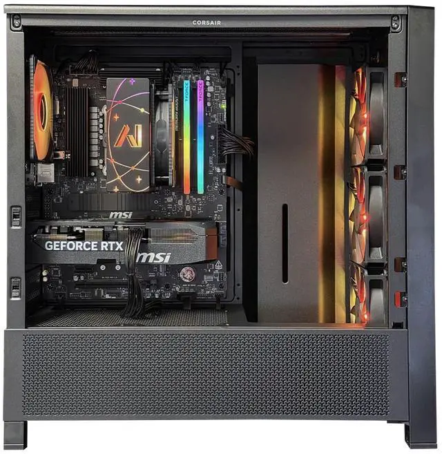 Alt view image 2 of 3 - Andromeda Insights Advanced 50 Frame | Ryzen 5 9600X 3.9 GHz (5.4 GHz Turbo Boost) | 32GB DDR5 6000 | RTX 5070 12GB GDDR7 | 2TB NVME SSD | 650W Gold Power Supply | Wi-Fi | ARGB Fans | Win 11