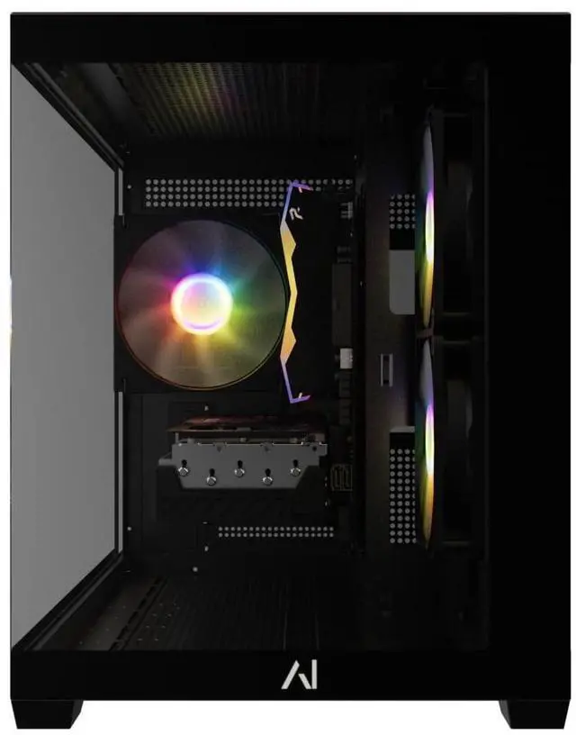 Alt view image 3 of 4 - Andromeda Insights AMD Ultimate Budget Gaming PC - RX 9060 XT 16GB | Ryzen 5 9600X 3.9 GHz (5.4 GHz Turbo Boost) | 32GB DDR5 6000MHz | 1TB Gen4 SSD | 650W Gold | ARGB | Wi-Fi + BT | Win 11