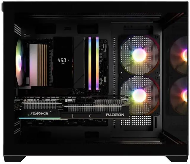 Alt view image 2 of 4 - Andromeda Insights AMD Ultimate Budget Gaming PC - RX 9060 XT 16GB | Ryzen 5 9600X 3.9 GHz (5.4 GHz Turbo Boost) | 32GB DDR5 6000MHz | 1TB Gen4 SSD | 650W Gold | ARGB | Wi-Fi + BT | Win 11
