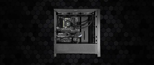 Alt view image 2 of 2 - Andromeda Insights - AI Workstation Gaming PC | AMD Radeon AI PRO R9700 32GB | Ryzen 9 9950X (5.7 GHz Turbo) | 64GB DDR5 | 4TB Gen4 SSD | W11 | Wi-Fi | Bluetooth - Black