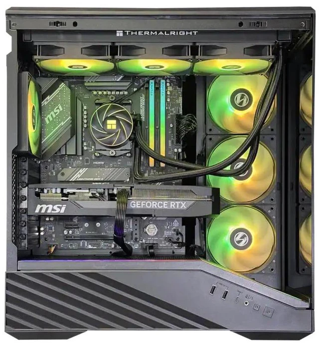 Alt view image 4 of 5 - Andromeda Insights Ultra 50 Vector - RTX 5080 16GB GDDR7 | Ryzen 7 9800X3D 4.7 GHz (5.2 GHz Turbo Boost) | 32GB DDR5 6000MHz | 2TB Gen4 SSD