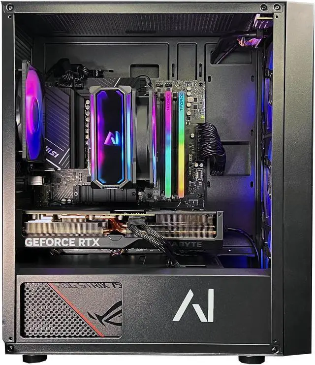 Alt view image 2 of 4 - Andromeda Insights Elite Gaming PC | Ryzen 7 7800X3D | 32GB DDR5 RAM | RTX 4070 Ti SUPER 16GB | 2TB NVME SSD | 750W Gold Power Supply | ARGB Fans | Windows 11 Home