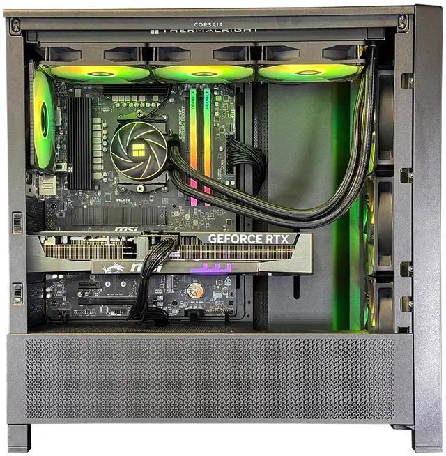 Alt view image 2 of 3 - Andromeda Insights Elite 50 Frame -  RTX 5070 Ti 16GB GDDR7 | Ryzen 7 9800X3D 4.7 GHz (5.2 GHz Turbo Boost) | 32GB DDR5 6000MHz | 2TB Gen4 SSD | 850W Gold PSU | ARGB Fans | Wi-Fi + BT | Win 11