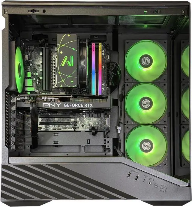 Alt view image 2 of 3 - Elite Pro 50 Vector - RTX 5070 Ti 16GB | Intel Core i7-12700KF 3.60GHz (5GHz Turbo Boost) | 32GB DDR5 6000MHz | 1TB Gen4 SSD | 850W Gold PSU | ARGB Fans | Wi-Fi + BT | Win 11