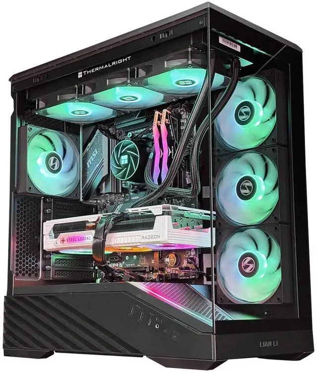 Main image of Andromeda Insights Intel AMD Vector - RX 9070 XT 16GB GDDR6 | Core Ultra 7 265KF (5.5 GHz Turbo Boost) | 32GB DDR5 6000MHz | 2TB Gen4 SSD | 850W Gold PSU | ARGB Fans | Wi-Fi + BT | Win 11