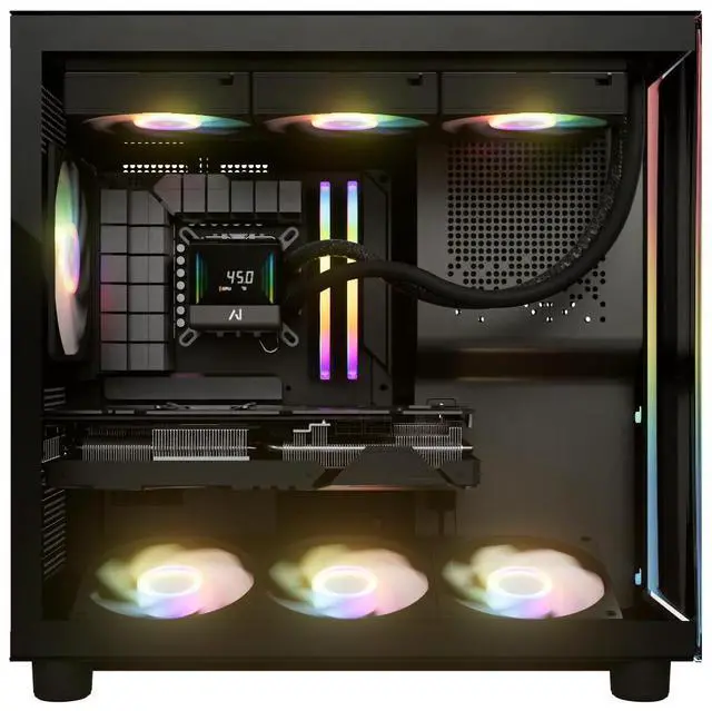 Alt view image 3 of 4 - Andromeda Insights V3 Ultra 50 - RTX 5080 16GB GDDR7 | Ryzen 7 9800X3D 4.7 GHz (5.2 GHz Turbo Boost) | 32GB DDR5 6000MHz | 2TB Gen4 SSD | 850W Gold PSU | ARGB Fans | Wi-Fi + BT | Win 11