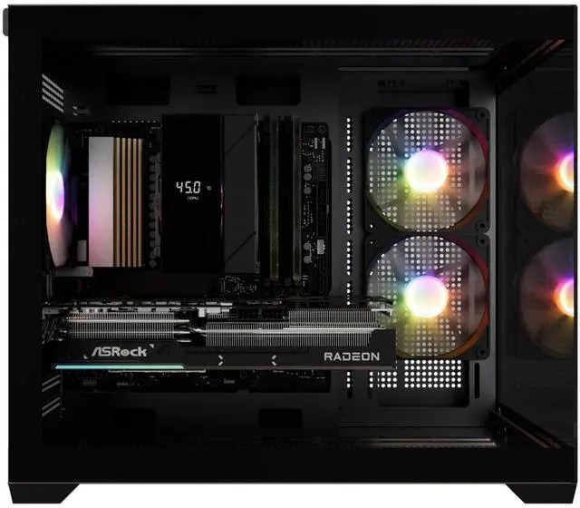 Alt view image 2 of 4 - Andromeda Insights AMD Spectra Gaming PC - RX 9060 XT 8GB | Ryzen 5 9600X (5.4 GHz Turbo Boost) | 16GB DDR5 6000MHz | 1TB Gen4 SSD | 650W Gold | ARGB | Wi-Fi + BT | Win 11