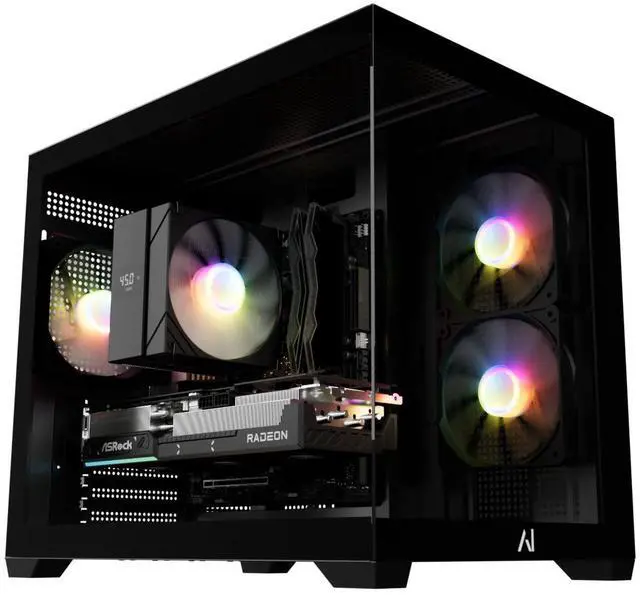 Main image of Andromeda Insights AMD Spectra Gaming PC - RX 9060 XT 8GB | Ryzen 5 9600X (5.4 GHz Turbo Boost) | 16GB DDR5 6000MHz | 1TB Gen4 SSD | 650W Gold | ARGB | Wi-Fi + BT | Win 11