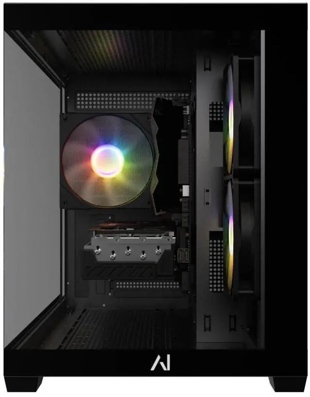 Alt view image 3 of 4 - Andromeda Insights AMD Spectra Gaming PC - RX 9060 XT 8GB | Ryzen 5 9600X (5.4 GHz Turbo Boost) | 16GB DDR5 6000MHz | 1TB Gen4 SSD | 650W Gold | ARGB | Wi-Fi + BT | Win 11