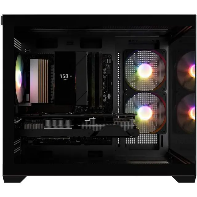 Alt view image 2 of 4 - Andromeda Insights Spectra Gaming PC - RTX 5060 8GB | Ryzen 5 9600X (5.4 GHz Turbo Boost) | 16GB DDR5 6000MHz | 1TB Gen4 SSD | 650W Gold | ARGB | Wi-Fi + BT | Win 11