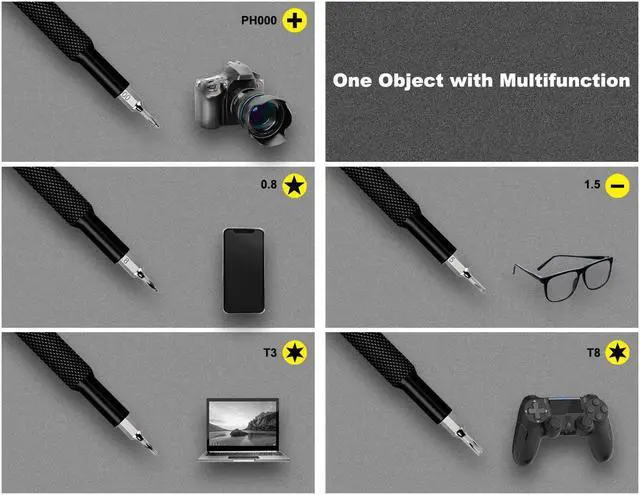 Alt view image 4 of 7 - VCELINK Small Screwdriver Set with Case, 25 in 1 Magnetic Tiny Screwdriver Kit Electronics, Precision Mini Torx Bits Set for Computer, Phone, Game Console, Eyeglasses, Wtaches, Jewelers