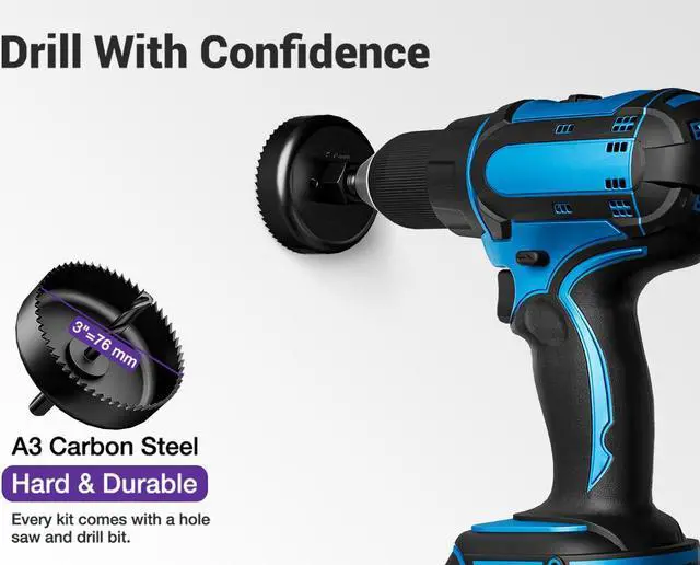 Alt view image 3 of 7 - VCELINK Brush in Wall Cable Management Kit for Wall Mounted TV, Cord Hider for Low Voltage Cables Pass Through, Includes Hole Saw Drill Attachment and Mounting Brackets for Easy Install, White, 2-Pack