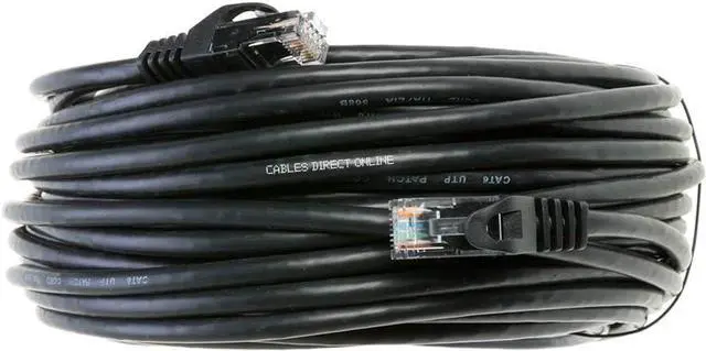 Alt view image 4 of 5 - Cables Direct Online Cat6 75FT Ethernet Cable  High-Speed RJ45 Networking for Xbox, PC, PS4, Modem, & Router  Black
