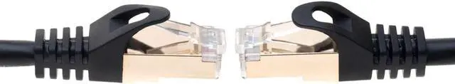 Alt view image 4 of 7 - Cables Direct Online 10ft Cat7 S/FTP Ethernet Cable, Gold-Plated Shielded RJ45 Connectors, Black