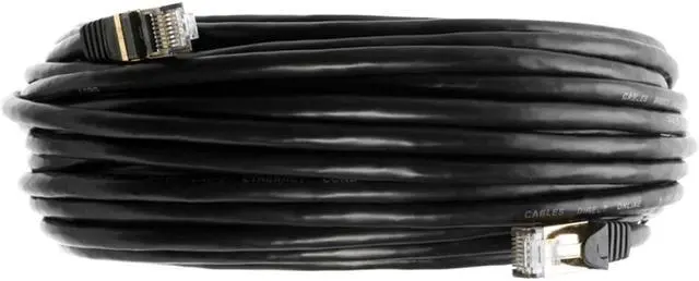 Alt view image 7 of 7 - Cables Direct Online 30ft Cat7 S/FTP Ethernet Cable, Gold-Plated Shielded RJ45 Connectors, Black