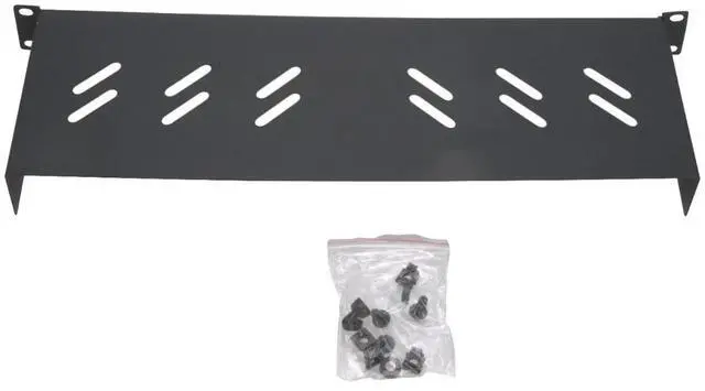 Alt view image 7 of 7 - Cables Direct Online Universal 19" 1U Rack Tray, 6" Deep, No Lip, 150mm - Mount for Servers, Network Gear, and Electronics