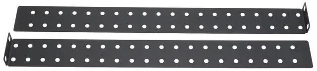 Alt view image 4 of 7 - 1U Adjustable Server Rack Shelf Rails  16.14 Deep Metal Mount Brackets for 19 Network Racks, Lightweight Equipment, DJ Gear, Routers, Switches  Black  Includes 10/32 Screws