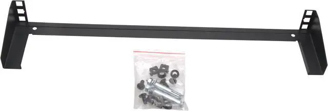 Alt view image 2 of 6 - Cables Direct Online 1U 19-Inch Vertical Wall Mount Rack with Mounting Hardware - Black, Space-Saving Design for Servers, Networking Equipment