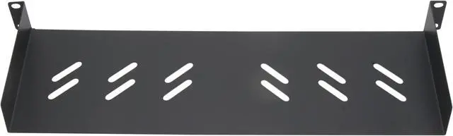 Alt view image 4 of 7 - Cables Direct Online Universal 19" 1U Rack Tray, 6" Deep, No Lip, 150mm - Mount for Servers, Network Gear, and Electronics