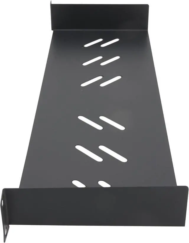 Alt view image 6 of 7 - Cables Direct Online Universal 19" 1U Rack Tray, 6" Deep, No Lip, 150mm - Mount for Servers, Network Gear, and Electronics