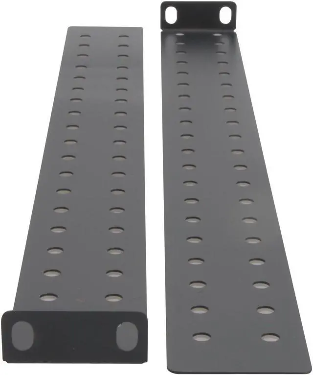 Alt view image 2 of 7 - Cables Direct Online 1U 4-Post Rack Mount Server Shelf Rails for Audio & Network Equipment  Heavy Duty, Space-Saving Design