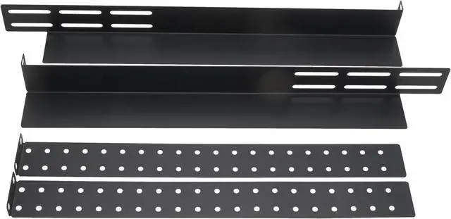 Main image of Cables Direct Online 1U 4-Post Rack Mount Server Shelf Rails for Audio & Network Equipment  Heavy Duty, Space-Saving Design