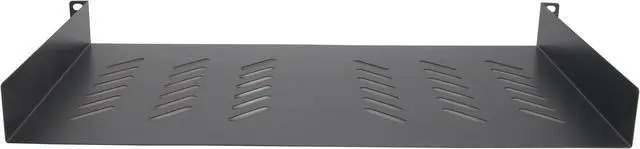 Alt view image 5 of 7 - Cables Direct Online Universal Vented 1U 19" Rack Mount Shelf  10" (250mm) Deep, No Lip, Durable & Ventilated for Servers & Equipment