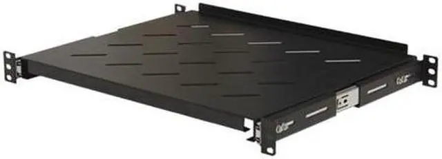 Alt view image 6 of 7 - Cables Direct Online Server Shelf 1U 19" Rack Mount  Adjustable 14" to 17" for 4-Post Rack, Durable & Space-Saving Design