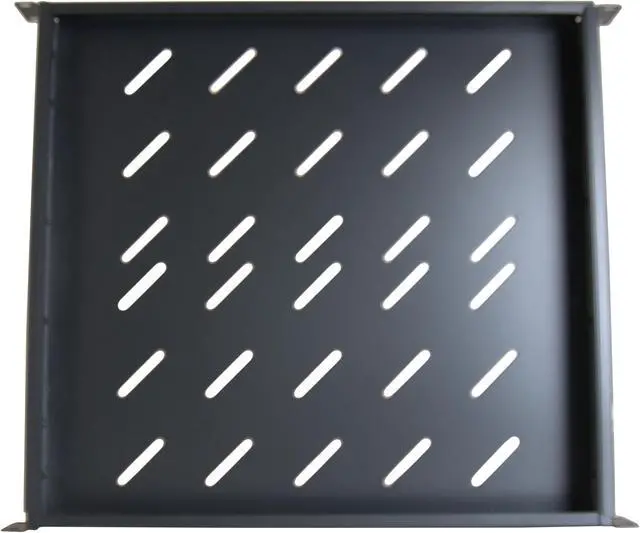 Main image of Cables Direct Online Fixed Rack Vented Server Shelf 1U 19"- Adjustable 16" to 37" 4-Post Rack  Durable, Efficient Solution for Servers & Equipment