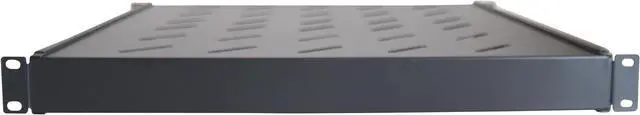 Alt view image 4 of 7 - Cables Direct Online Fixed Rack Vented Server Shelf 1U 19 - Adjustable 4-Post Mount, Fits 17 to 33 Depth, Heavy-Duty Cooling, Ideal for Servers & Networking Equipment