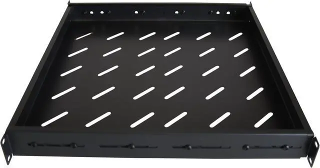 Main image of Cables Direct Online Fixed Rack Vented Server Shelf 1U 19 - Adjustable 4-Post Mount, Fits 17 to 33 Depth, Heavy-Duty Cooling, Ideal for Servers & Networking Equipment